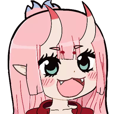 ZeroTwoSmilingBlush Discord sticker