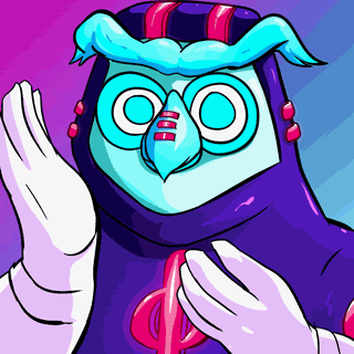 Daowl Clapping Discord sticker