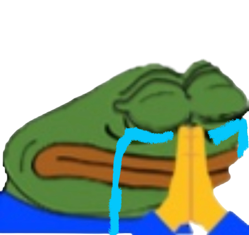 Pepe Prayer Cry Discord sticker