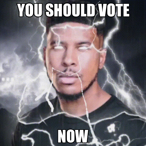 YOU SHOULD VOTE NOW Discord sticker