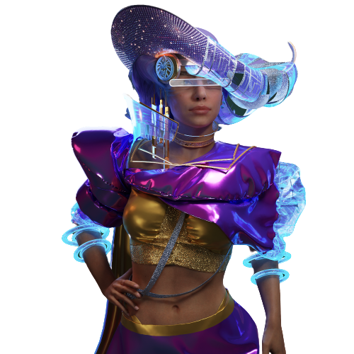 ELITE NFT: Female Trendsetter Discord sticker