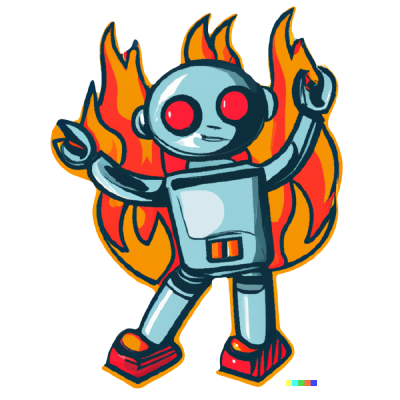 robot-on-fire