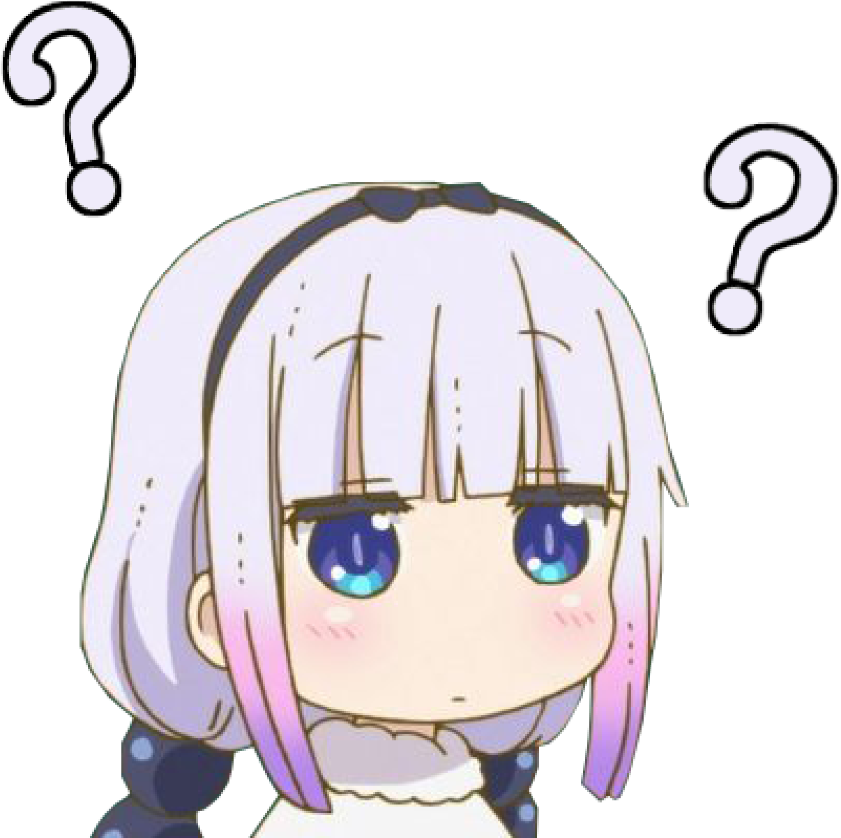Kanna Confused Question Discord sticker