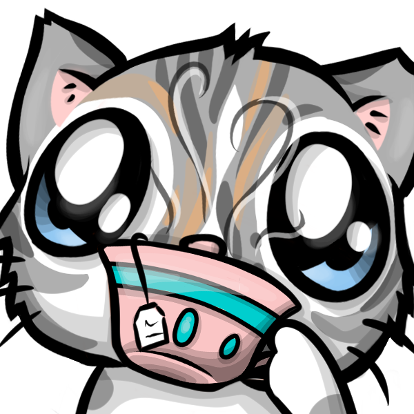 Tas Sipping Tea Discord sticker