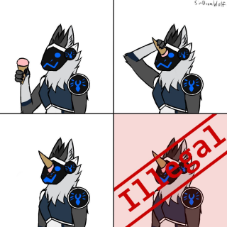 Illegal Protogen Discord sticker