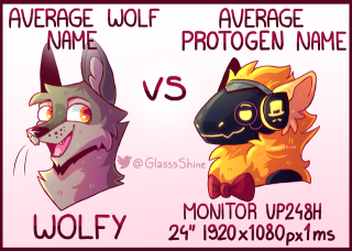 Average Protogen Name Discord sticker