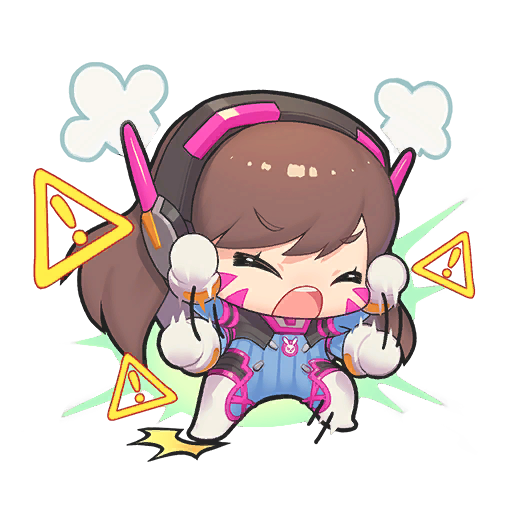 D.Va Angry Discord sticker