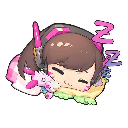 D.Va  Sleepy Discord sticker