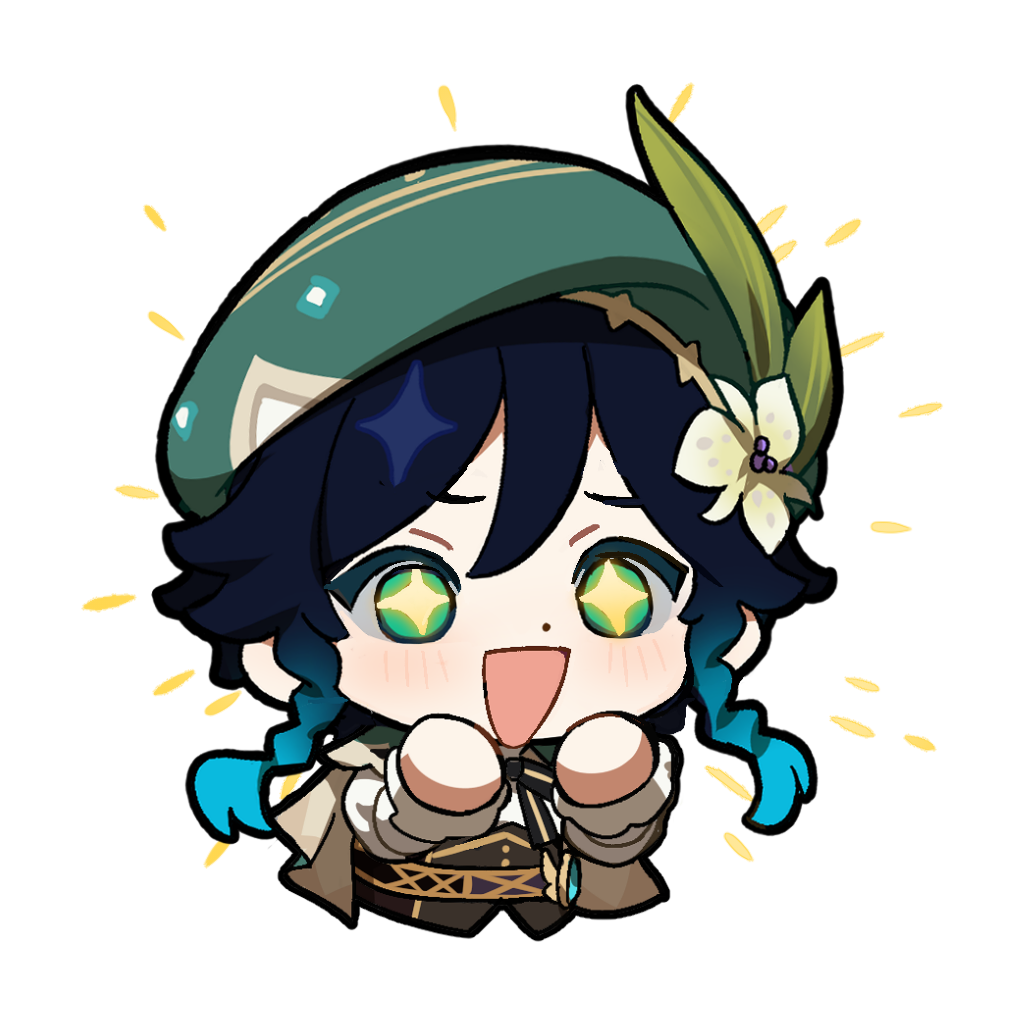 Venti Happy Discord sticker