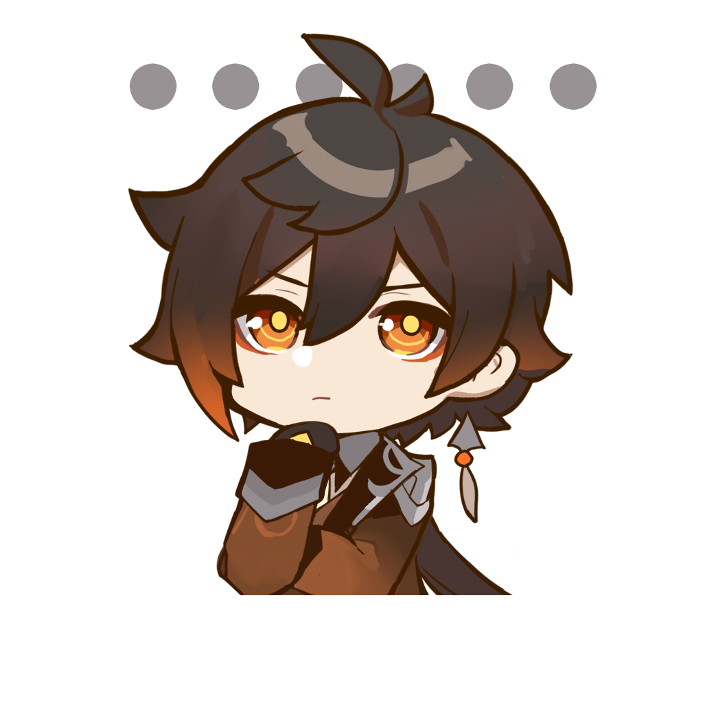 Zhongli Thinking Discord sticker