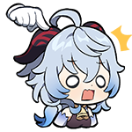 Ganyu Scared Discord sticker
