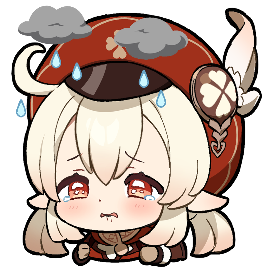 Klee Sad Discord sticker