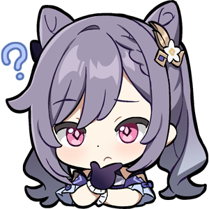 Keqing Thinking Discord sticker