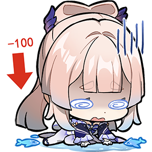 Kokomi Down Discord sticker