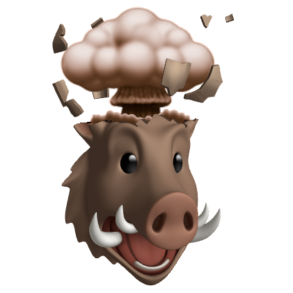 shocked boar Discord sticker