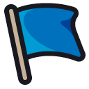 blue flag Discord sticker