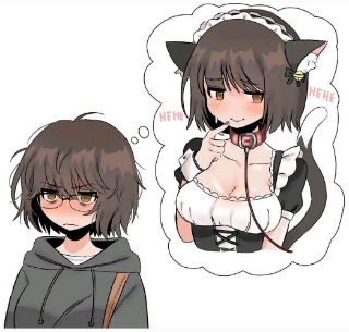 catgirl Discord sticker