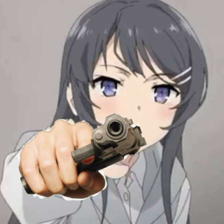 Weaponized Mai Discord sticker