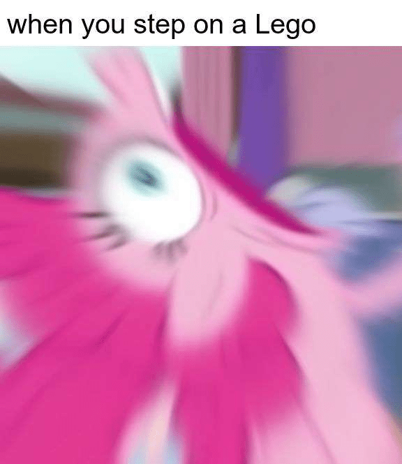 When you step on a lego 
