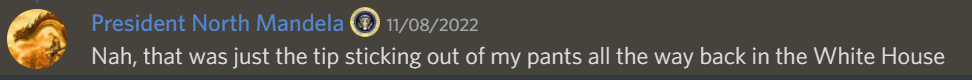 tipofthepresident Discord sticker
