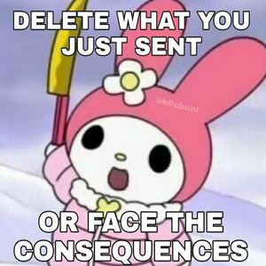 delete what you sent rn