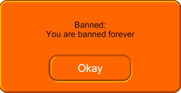 banned forever Discord sticker