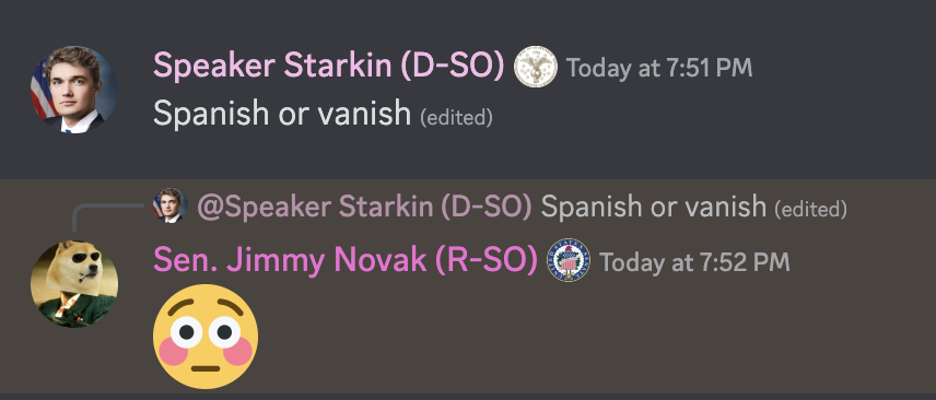 Spanish or Vanish Discord sticker