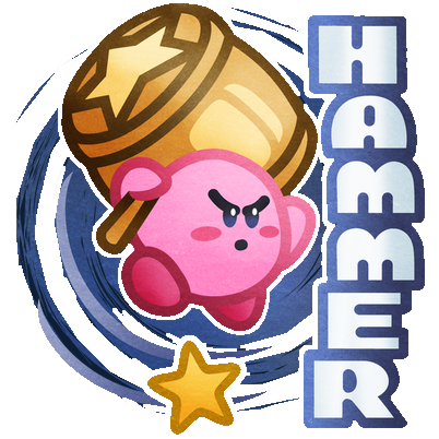 Kirby Hammer Ban Discord sticker