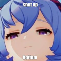 Shut Up Bottom Ganyu Discord sticker