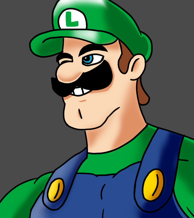 Chad Luigi Discord sticker