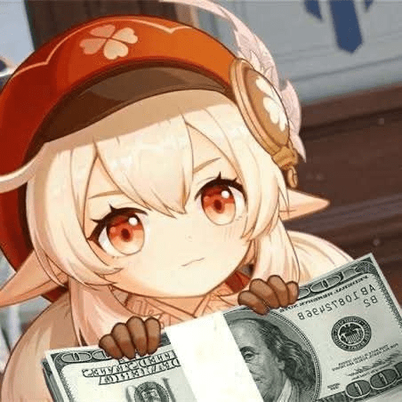 Take My Money Klee Discord sticker