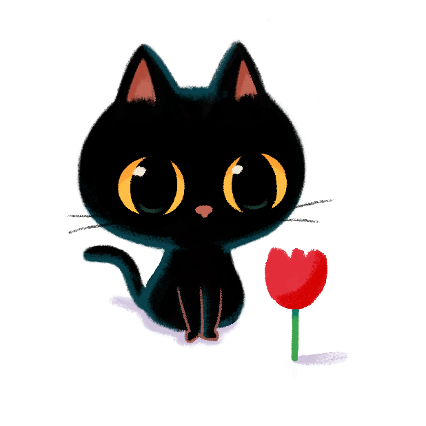 Rose cat Discord sticker