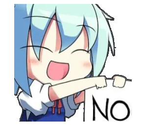 No Discord sticker