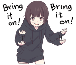 menhera_bring it on Discord sticker