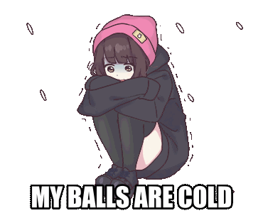 my balls are cold Discord sticker