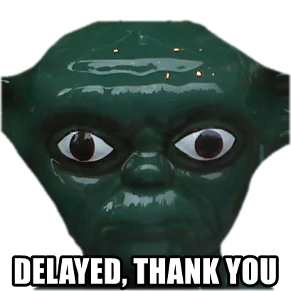delayed thank you