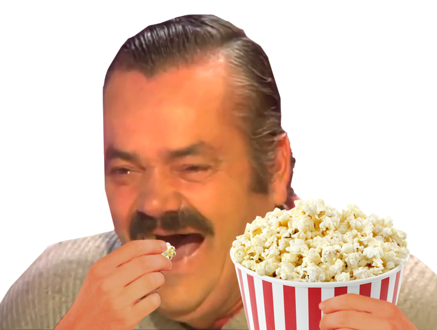Popcorn Laugh Discord sticker