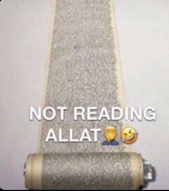 not readin allat Discord sticker