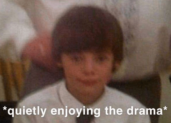 Enjoying Drama Discord sticker