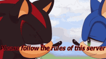 Please follow the server rules Discord sticker