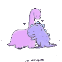 dino hug Discord sticker