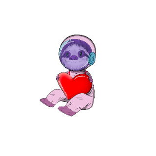 chillspace heart Discord sticker