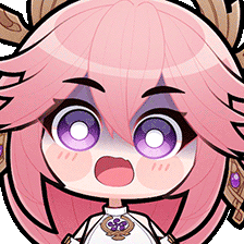 Yae Miko - Fear Discord sticker