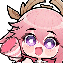 Yae Miko - Party Discord sticker