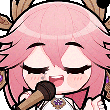Yae Miko - Sing Discord sticker