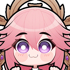Yae Miko - Lurking / Peek Discord sticker