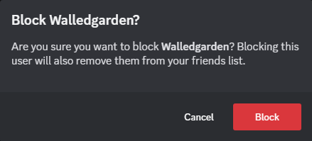block walledGarden Discord sticker