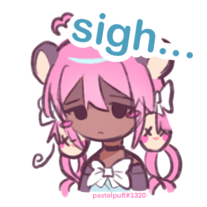 PocketNii Sigh Discord sticker