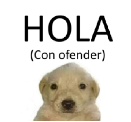 hola (con ofender) Discord sticker