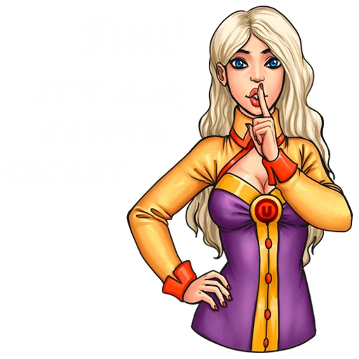 Crypto Secret Discord sticker